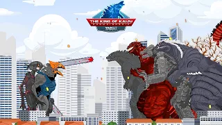 Godzilla Monsterverse Epic Battles 03 with Healthbars | YaoKit Animations