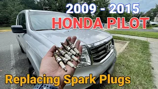 DIY 2009 2010 2011 2012 2013 2014 2015 Honda Pilot or Odyssey Replacing Spark Plugs