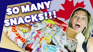 Trying CANADIAN SNACKS for the First Time 🇨🇦 (From a Canadian!!) // Travel Snacks