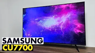 Samsung CU7700 - A SMART TV MAIS VENDIDA! É BOA?