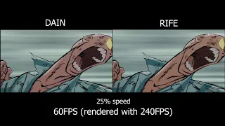 RIFE vs DAIN - Detailed Comparison Compilation