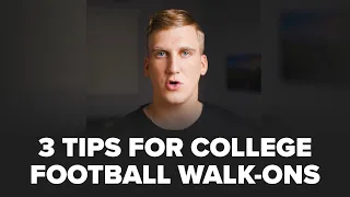 Here are 3 tips that can help walk ons get playing time. 🏈 #football #cfb #collegefootball #shorts