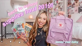 BACK TO SCHOOL SUPPLIES HAUL 2019! what's in my backpack as a senior