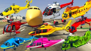 GTA V: Every Colored Helicopters Autumn Fall Best Extreme Longer Crash and Fail Compilation