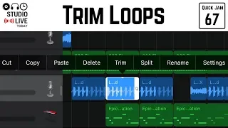 How to TRIM loops in GarageBand iOS (iPhone/iPad)