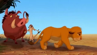 The lion king- ο βασιλιάς των λιονταριών:Simba meetes Timon and Pumba (greek)