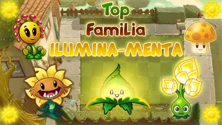 Top 12 Plantas de la peor a la mejor de la familia Ilumina-menta de PvZ 2