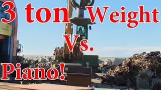 Crushing stuff with Giant 3 Ton Gravity Press