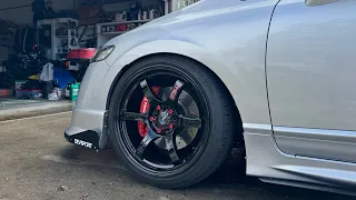 Installing My Dream Wheels! | Rays Gram Lights 57DR on 8th Gen Civic Si