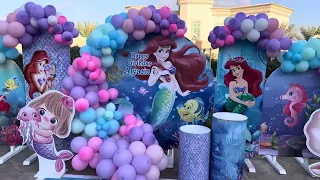 Our mermaid balloon decoration in Al Ain, UAE! #mermaid #balloondecoration #viralvideo #viral #yt