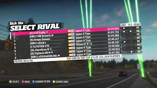 Forza Horizon 1 - Sick Six Rivals Event Jaguar D Type Build (World Record)