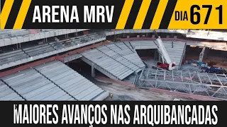 ARENA MRV | 1/5 MAIS AVANÇOS NAS ARQUIBANCADAS | 12/03/2022