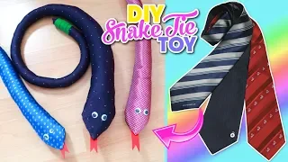DIY snake tie toy | Easy ideas for recycling clothes