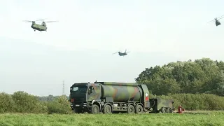 Heavy Delivery Of Dutch CH-47 Chinooks Sling Load Training