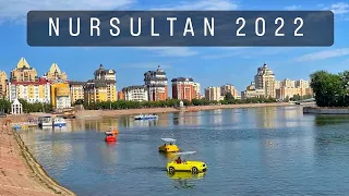 Набережная НурСултан 2022 Город будущего (Центральный парк Набережная Астана)