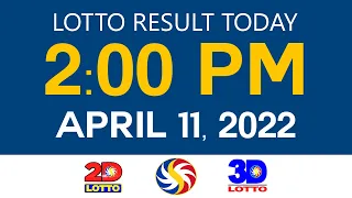 Lotto Results Today April 11 2022 2pm Ez2 Swertres 2D 3D 4D 6/45 6/55 PCSO