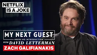 Zach Galifianakis Tells David Letterman He's Been Pranking His Brother For Years | Netflix Is A Joke