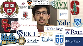 ShivVZG's 20+ College Decision Results (Ivy League, Stanford, UCLA, USC, UC Berkeley, T20's)