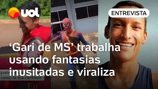 'Gari de MS' viraliza ao trabalhar fantasiado e percorrer mais de 400km por dia