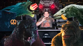 RENTED ENTIRE MOVIE THEATER 🦎 🥊 🐵 Godzilla VS Kong 4K Vlog