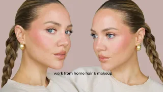 Work From Home HAIR & MAKEUP TUTORIAL || Elanna Pecherle 2023