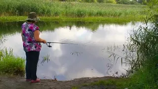 На рыбалке. Дачные картинки. Уникальный проект.