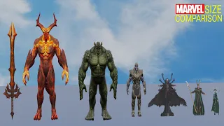 MARVEL Size Comparison | 3d