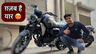 Yamaha Fz-x Matt Black Colour Review 😍😍 || Exhaust Sound || On Road Price ?