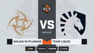 [RU] Team Liquid vs NiP | Mirage | ECS Season 8 Finals