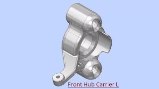 Front Hub Carrier L (Video Tutorial) Autodesk Inventor