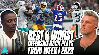 The Best And Worst Defensive Back Plays Of The NFL's 2023 Week 1 With Darius Butler