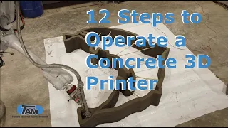 12 Steps to Operate a Concrete 3D Printer