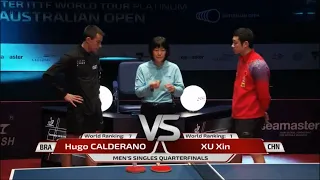 Xu xin vs Hugo Calderano R4,2019 Australian open highlights（r4）July14,2019 | HD Video