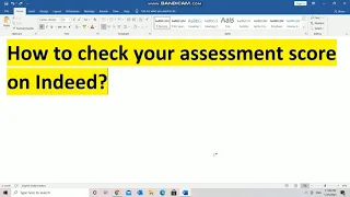 How to check assessment score on Indeed ? Indeed assessment ||