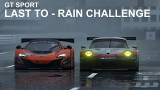 GT Sport - Last To - Rain Challenge Tokyo Expressway - Porsche 911 RSR Gr. 3