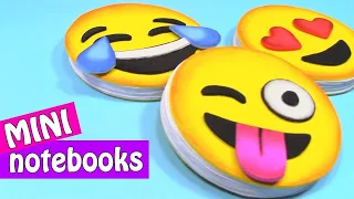 Emoji mini Notebook Very easy | 😍 Miniature EMOJI School Supplies | Paper Craft | DIY Back to School