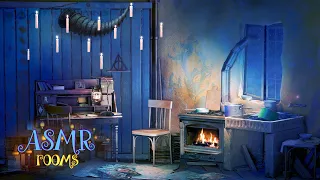 Harry Potter Inspired ASMR - Luna Lovegood House - Rainy Night soothing ambience