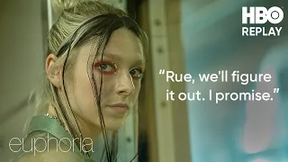 euphoria: rue and jules at the train station | hbo replay