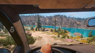 HOW BIG IS THE MAP in Far Cry New Dawn? Drive Across the Map (FAST)