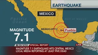 7.1 magnitude quake kills 2, collapses buildings in Mexico