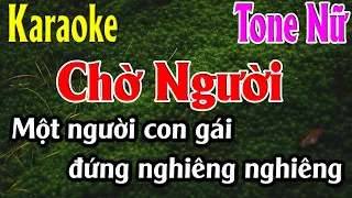 Chờ Người Karaoke Tone Nữ Karaoke Lâm Organ - Beat Mới