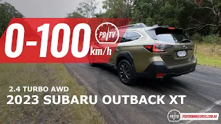 2023 Subaru Outback XT Sport (2.4T) 0-100km/h & engine sound