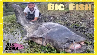 Fisherman FISHING big 160 pound fish during a storm - 4K by Catfish World