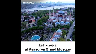Eid al Fitr prayers held at Türkiye's Ayasofya Grand Mosque