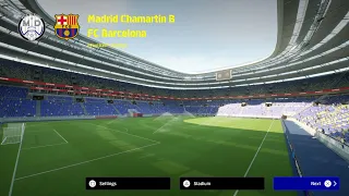 FC Barcelona VS Madrid Chamartin B: eFootball 24 on PS5 Slim