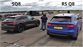 Audi RSQ8 vs Audi SQ8 - Drag Race