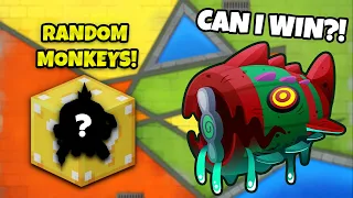 Can I Beat Bosses With Random Monkeys?! BTD6!