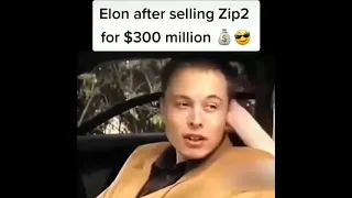 Elon Musk after selling zip2 for $300 million