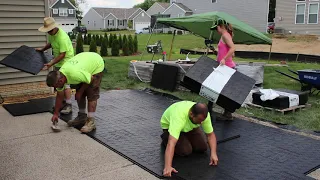 Patio Install on Gator Base