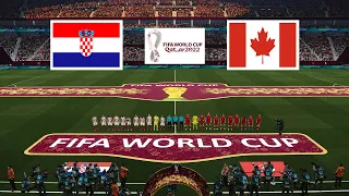 Croatia vs Canada ● FIFA WORLD CUP QATAR 2022 | Group F | 27 November 2022 Gameplay